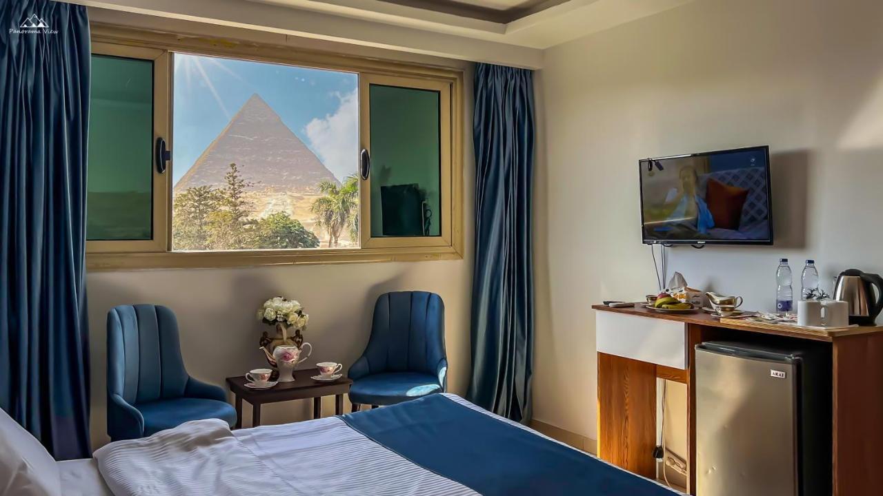 Panorama View Pyramids Otel Kafret el-Gabal Dış mekan fotoğraf