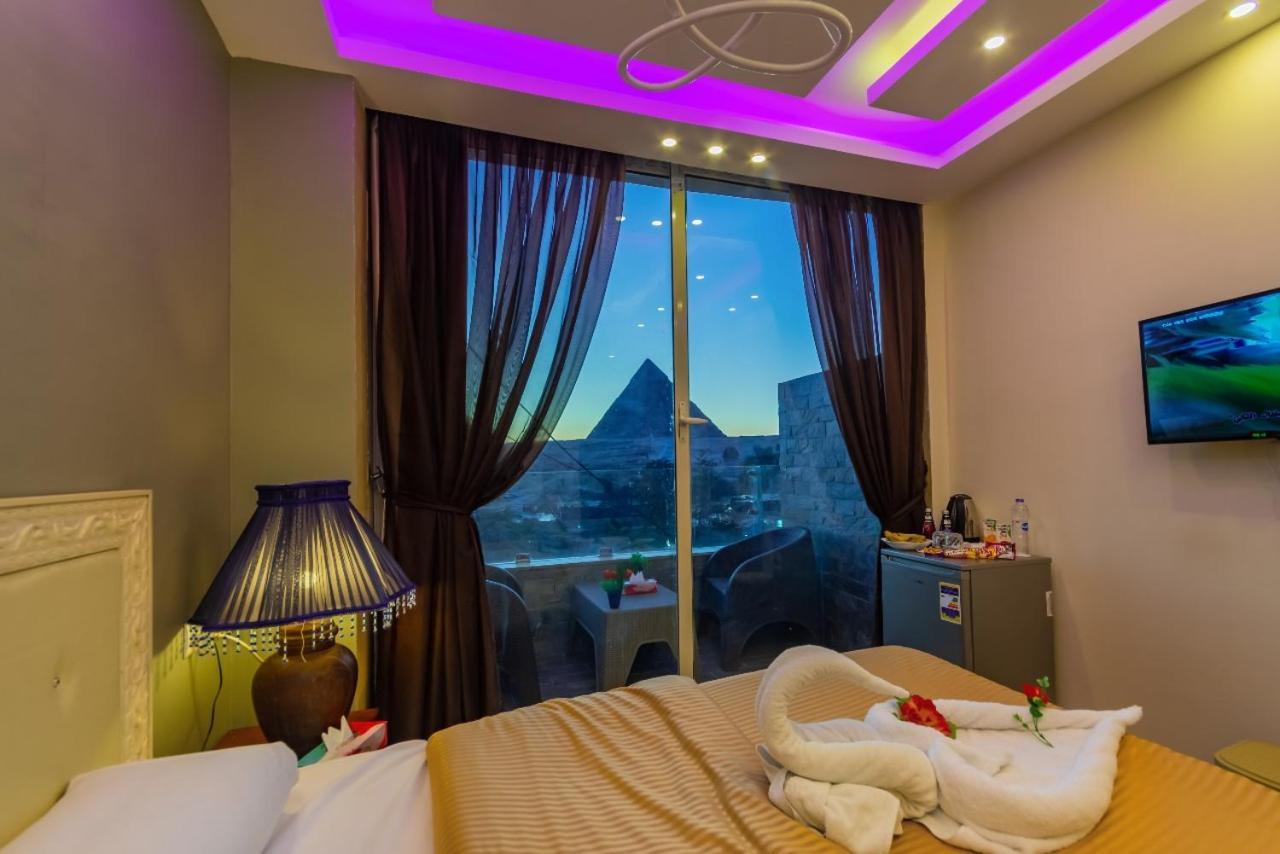 Panorama View Pyramids Otel Kafret el-Gabal Dış mekan fotoğraf