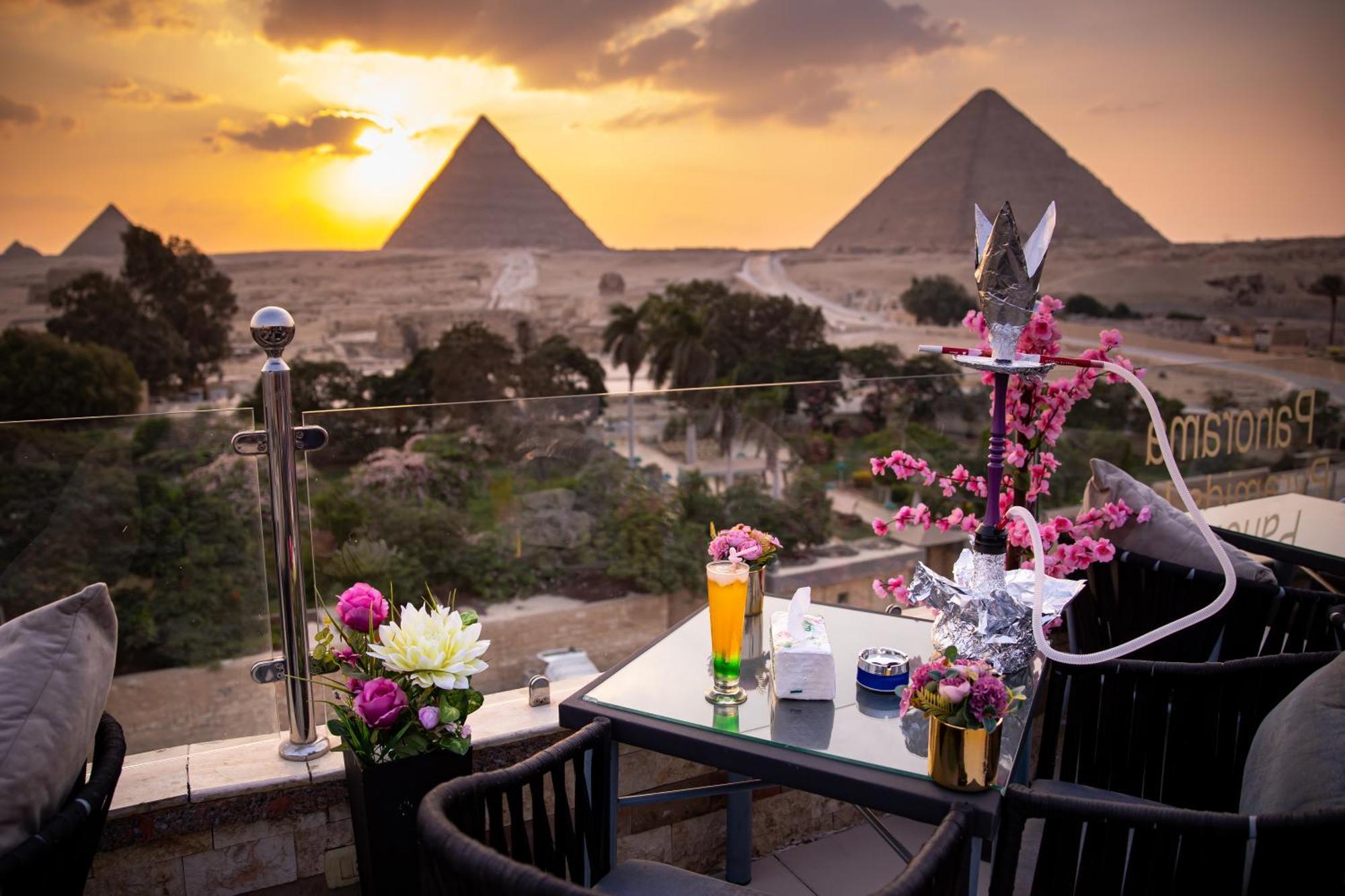 Panorama View Pyramids Otel Kafret el-Gabal Dış mekan fotoğraf