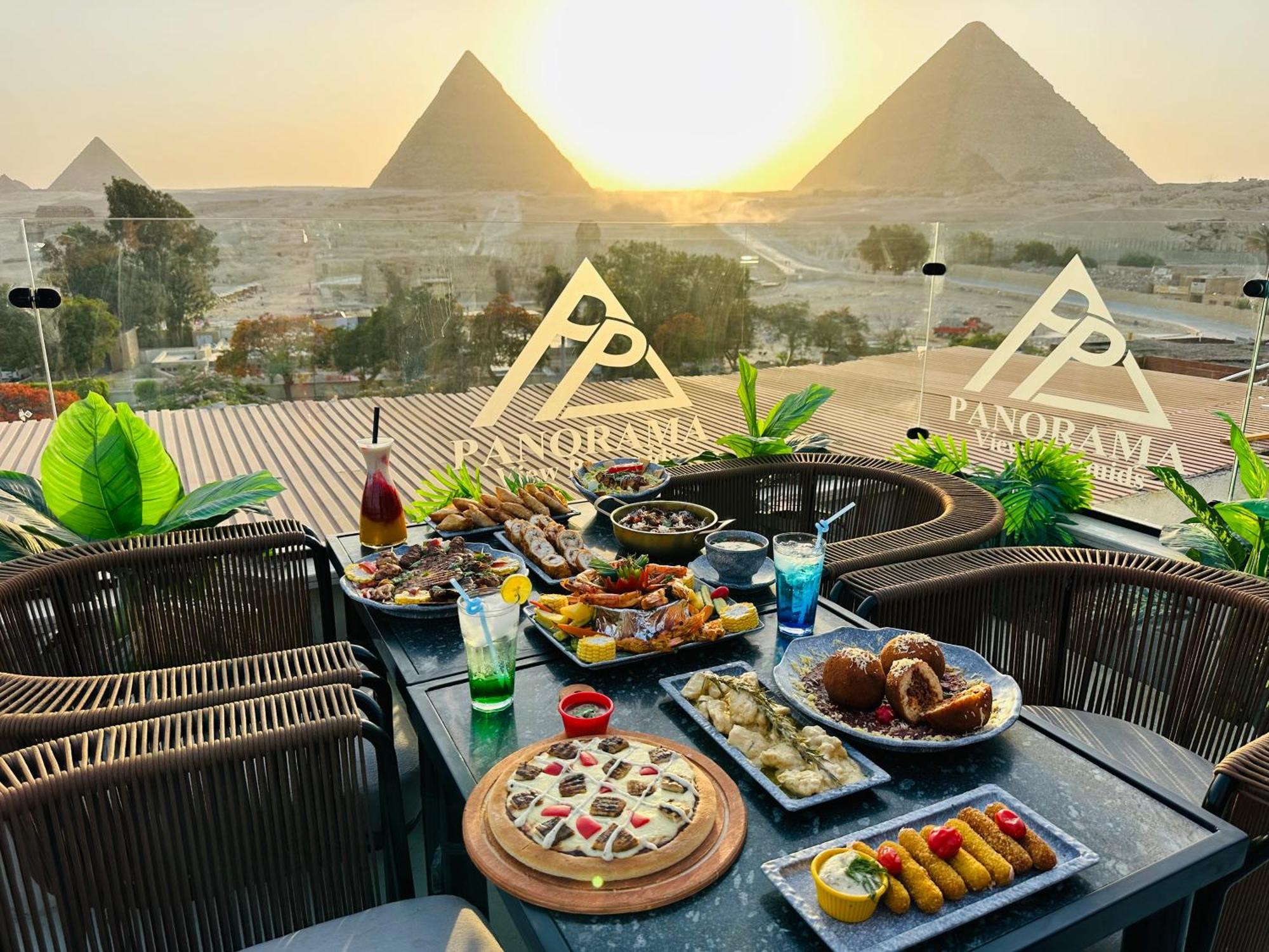 Panorama View Pyramids Otel Kafret el-Gabal Dış mekan fotoğraf