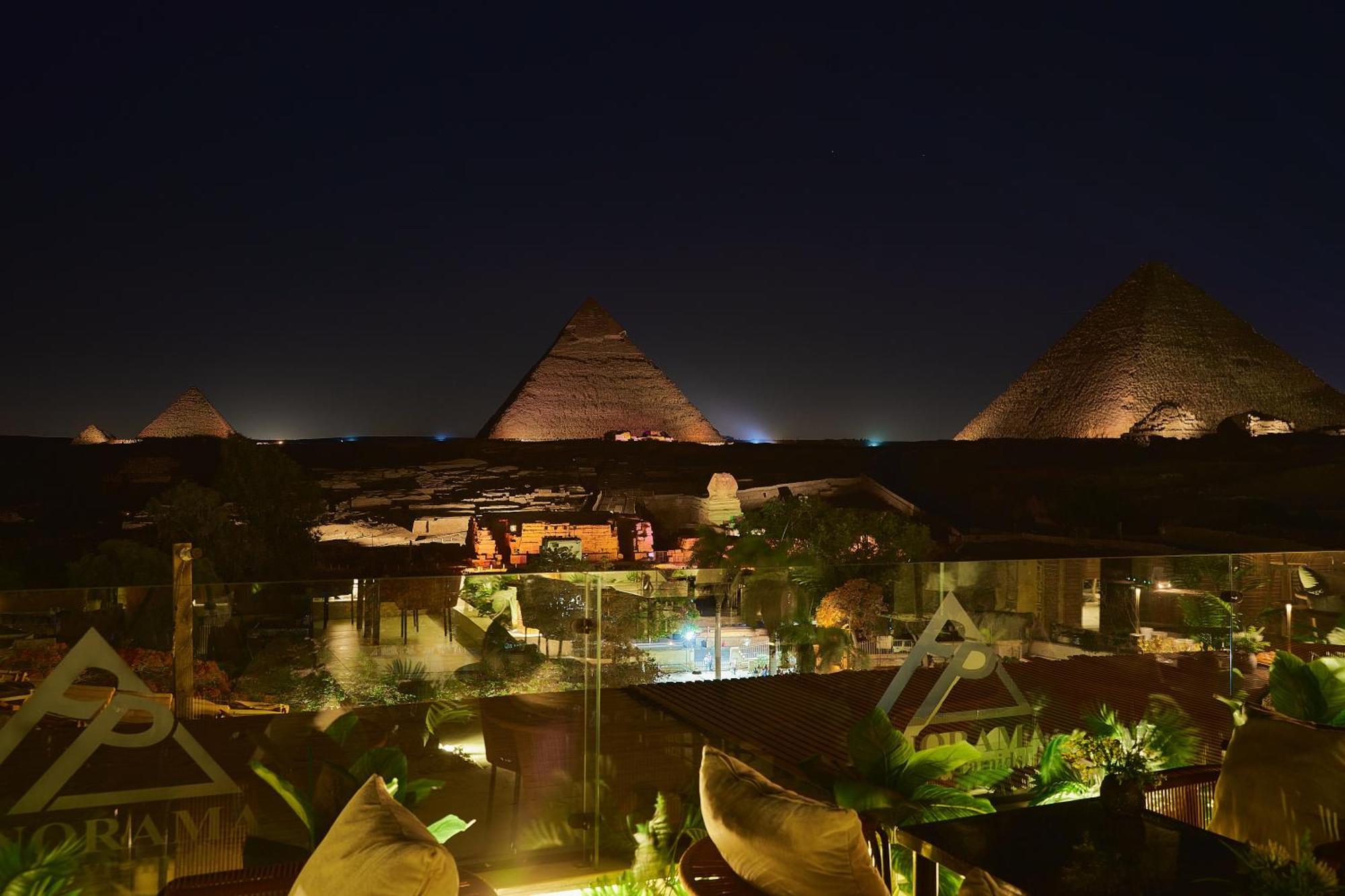 Panorama View Pyramids Otel Kafret el-Gabal Dış mekan fotoğraf