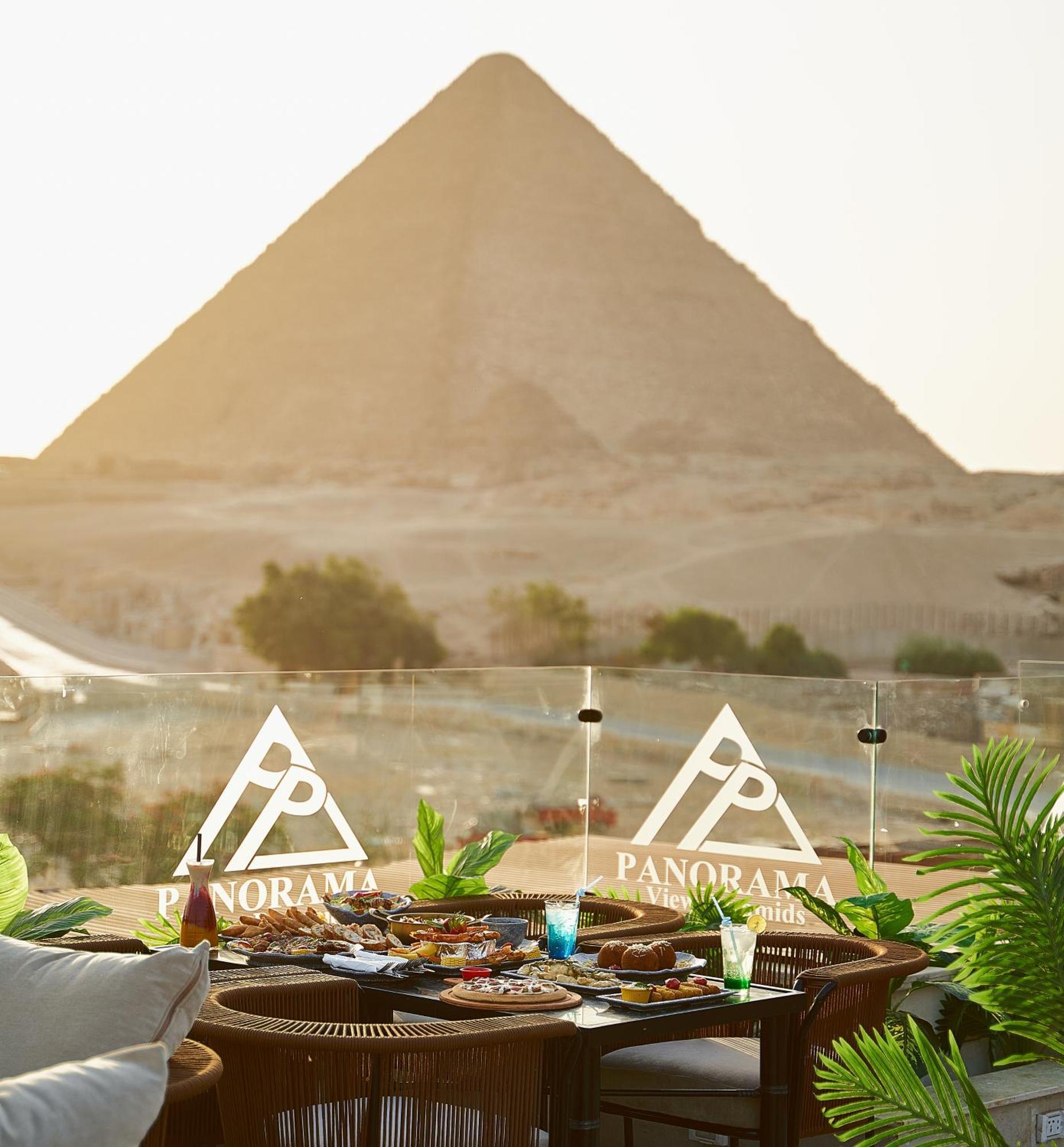 Panorama View Pyramids Otel Kafret el-Gabal Dış mekan fotoğraf